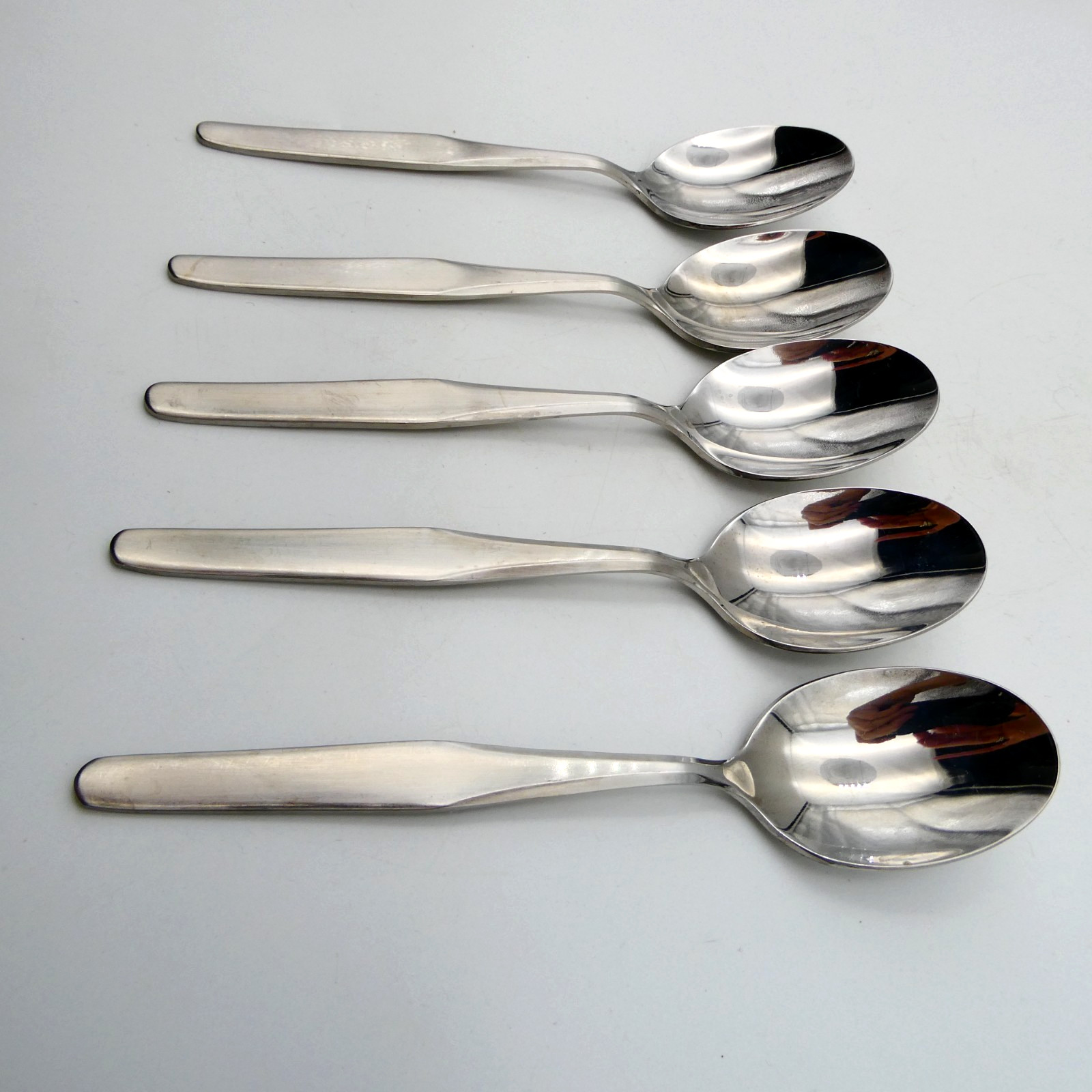 Wallace NORTH SHORE Stainless Steel Teaspoons 6 inch Set of 5