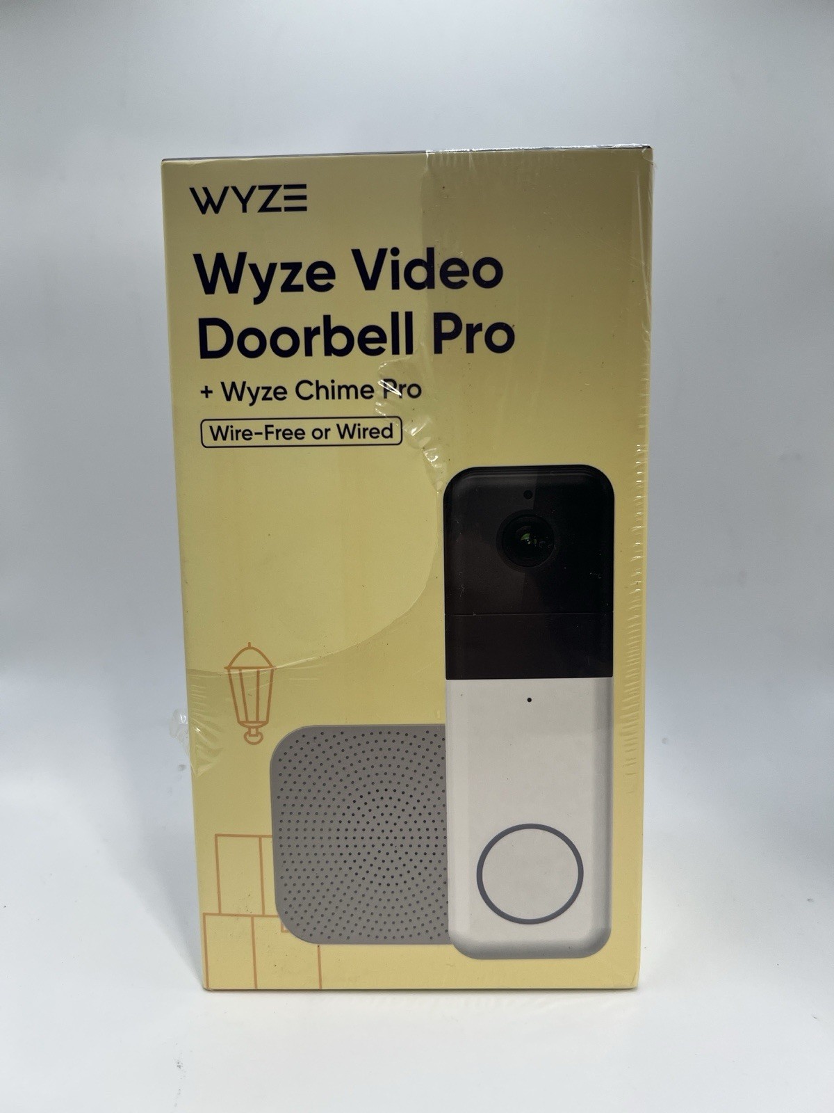 Wyze Video Doorbell Pro + Chime Pro Wire-Free/Wired WWVDP-RB White Open Box/New