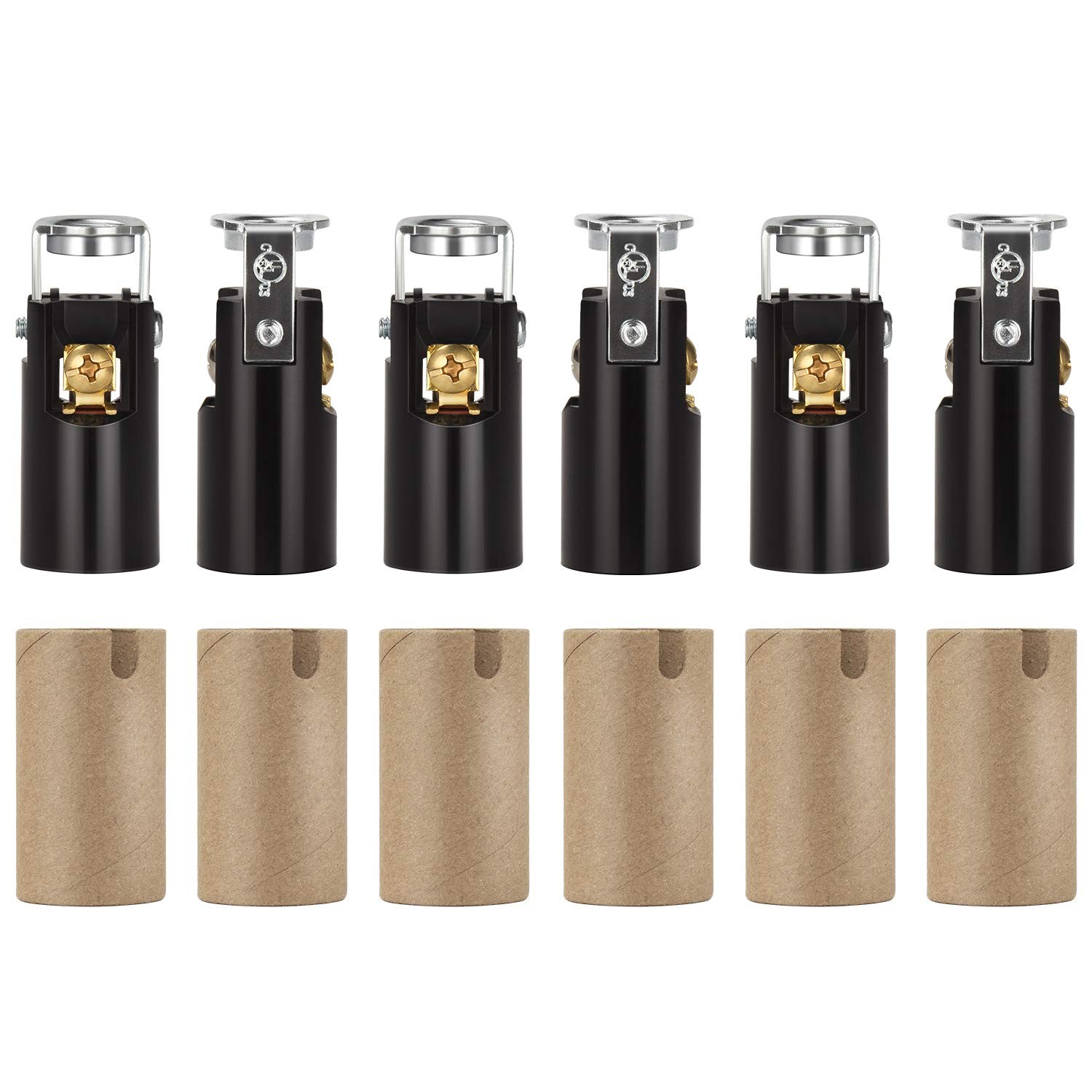 DiCUNO E12 LED Light Bulb Socket, Candelabra Base Socket Replacement, Black