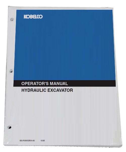 KOBELCO SK135SR 1E, SK135SRLC 1E, SK135SR1ES, SK135SRLC-1ES Owners Manual Book