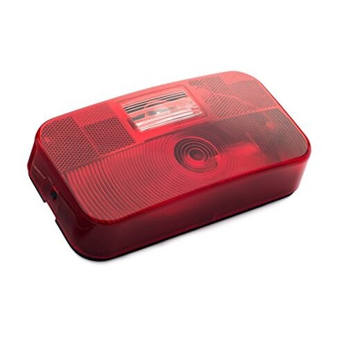 Red Surface Mount Light - Without License Bracket & Light Black