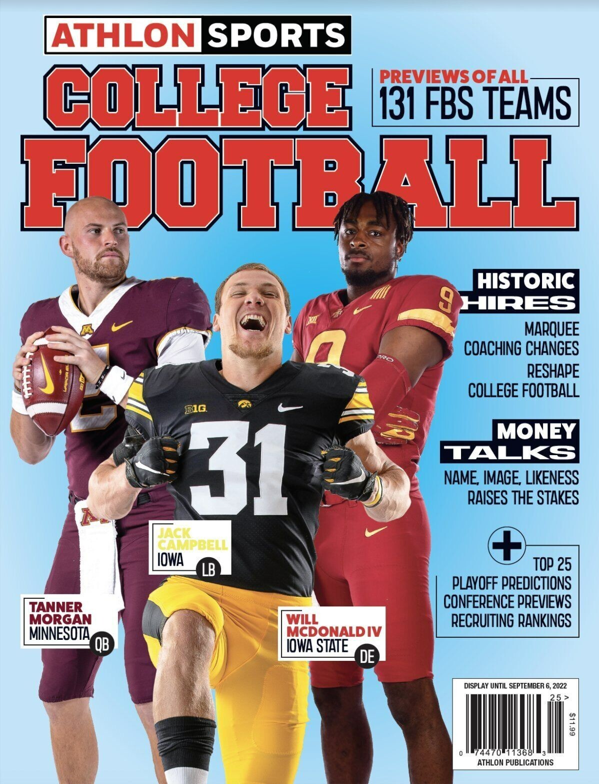 Athlon Sports | College Football Preview 2022 |  Minnesota | Iowa State | Iowa