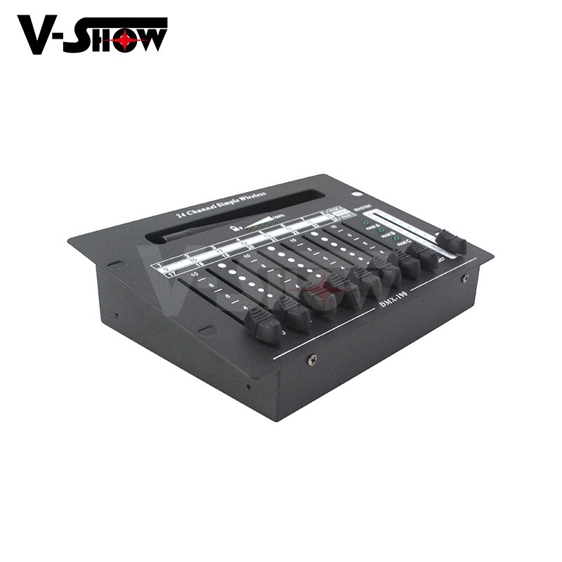V-Show 1pc 24CH Battery Wireless DMX Simple Controller For Battery Powered Light