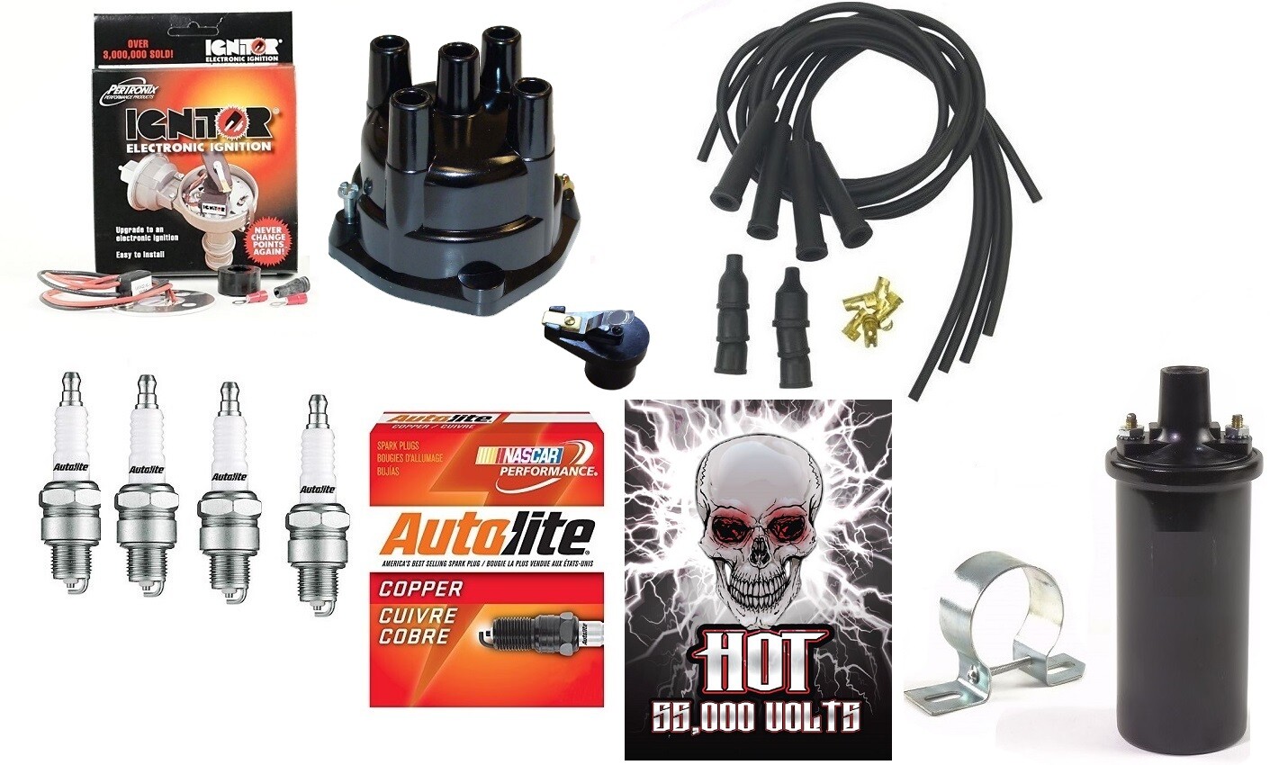 John Deere 3010 3020 Electronic Ignition Kit for 12V Neg Ground w/ Hot Coil