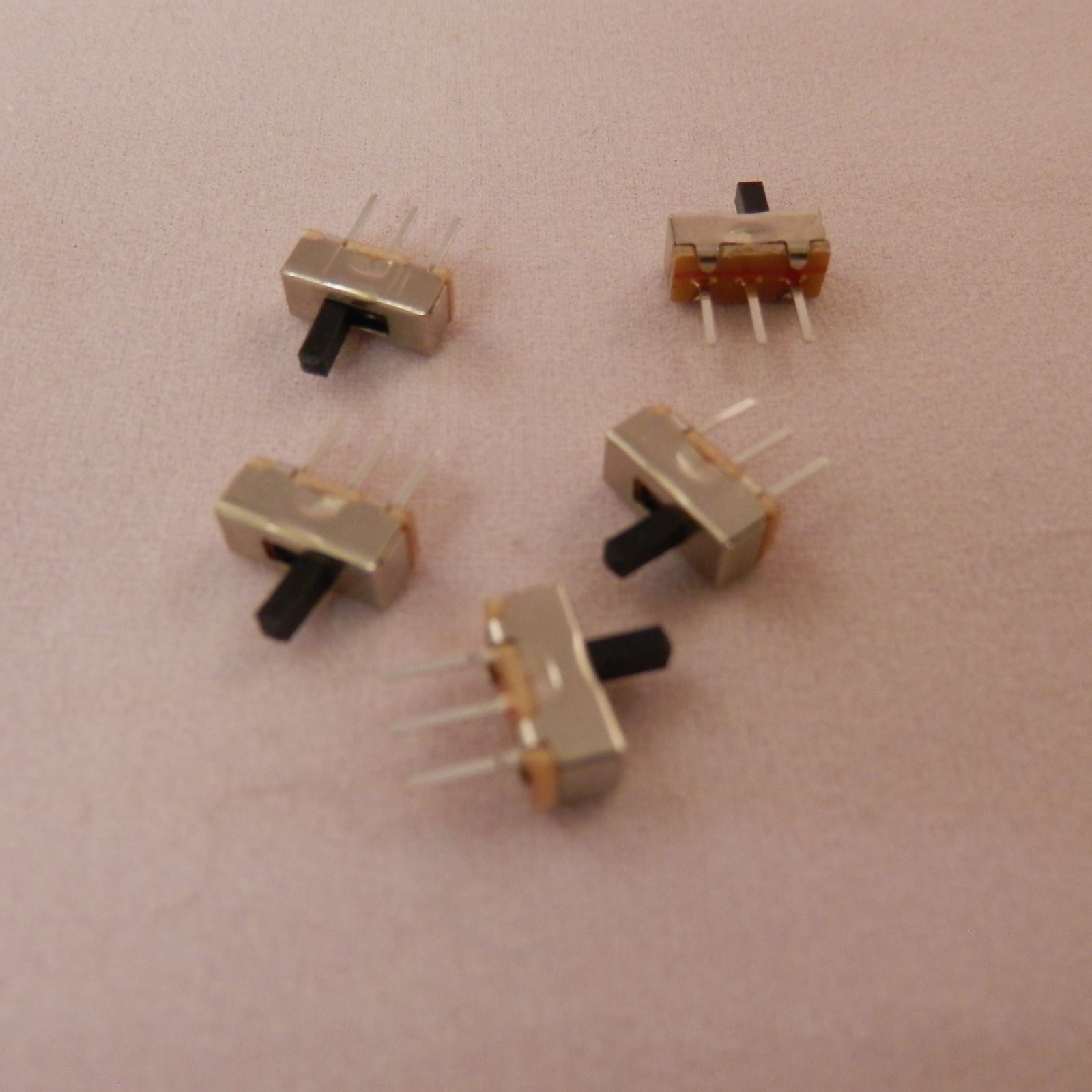 5x 2 Digit Mini Slide Switch SPDT 1UM Switcher ON ON Micro Soldering