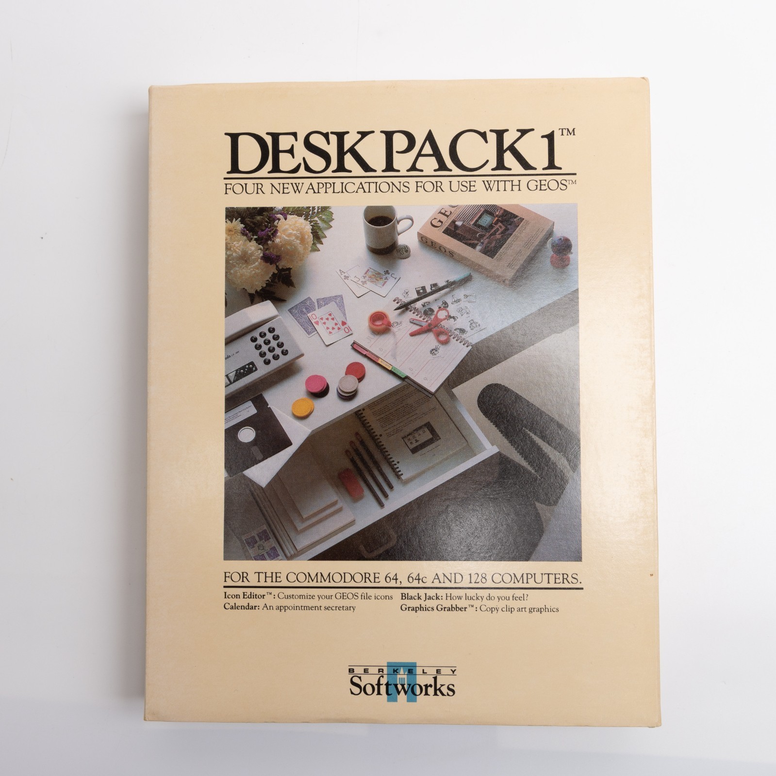 Berkley Softworks Desk Pack 1 GEOS Applications Software Commodore 64 128