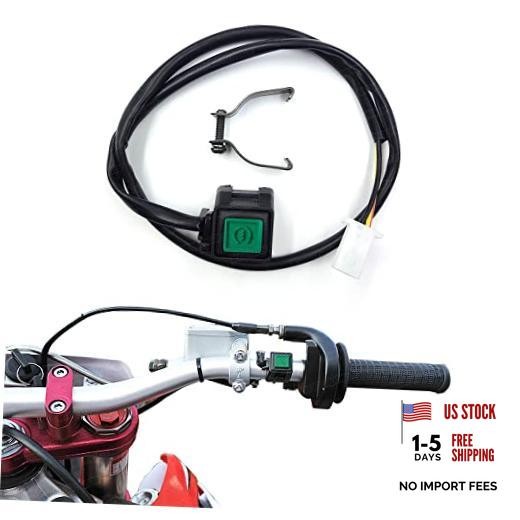 Handlebar Engine Start Switch Universal Motorcycle ATV UTV Button Green