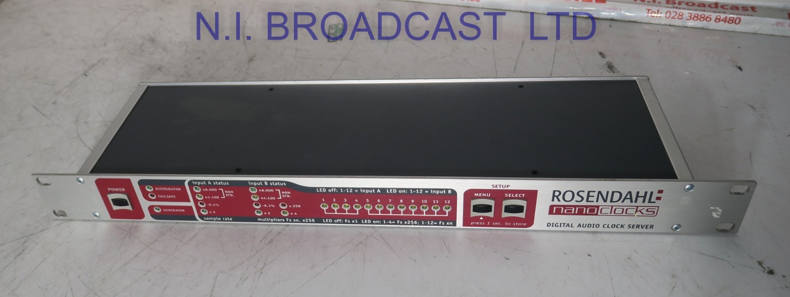 Rosendahl nanoclocks digital audio clock server