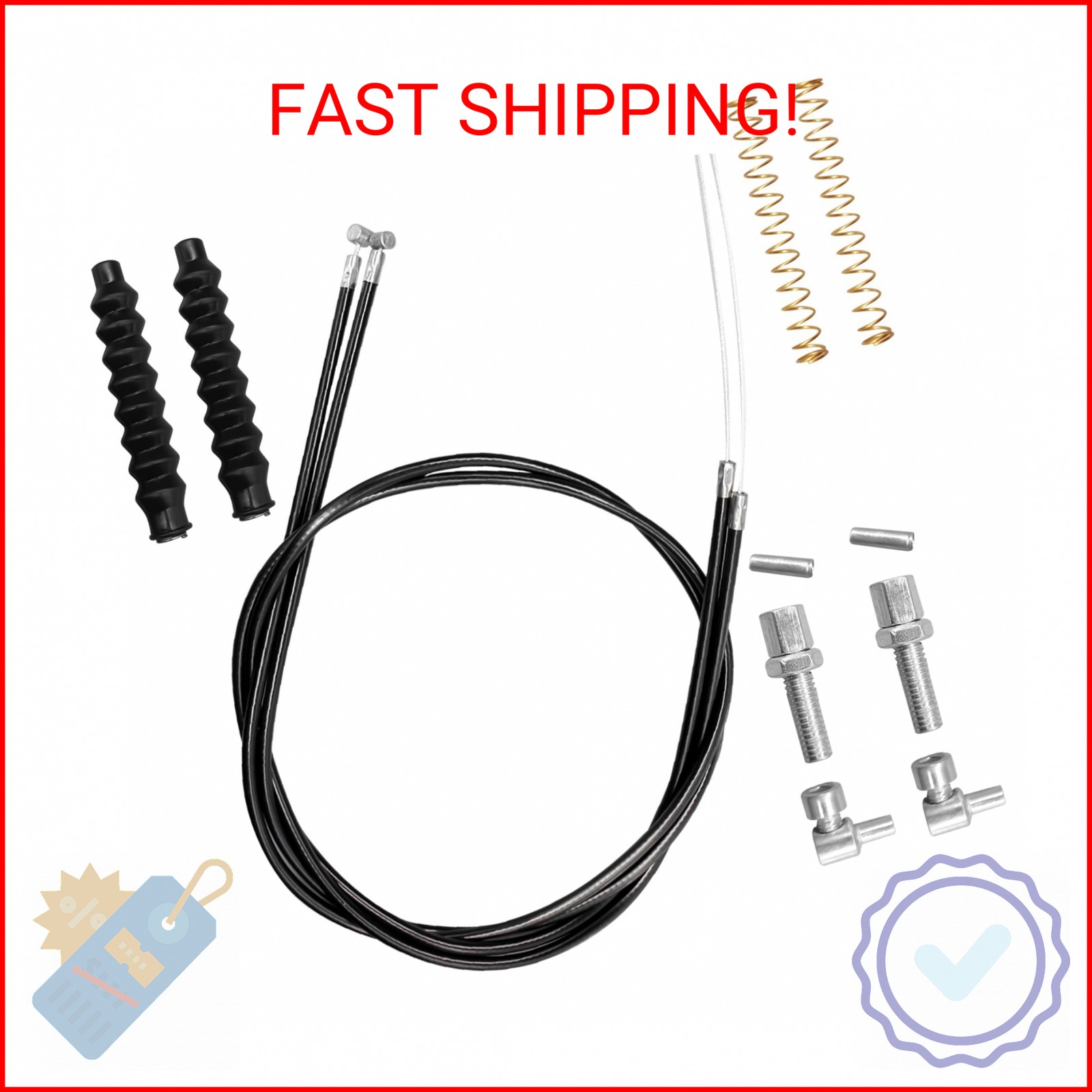 14Pcs Brake Cable Parts for Walkers Replace, Drive Rollator Replacement Parts wi