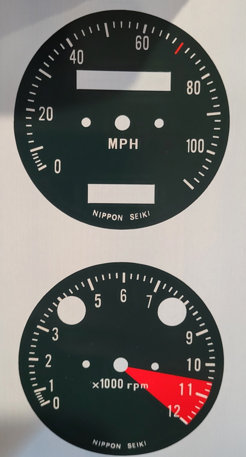 Honda 71 CL 175 CL175 Speedometer Tach Gauge Clock Overlay Decal MPH 1971