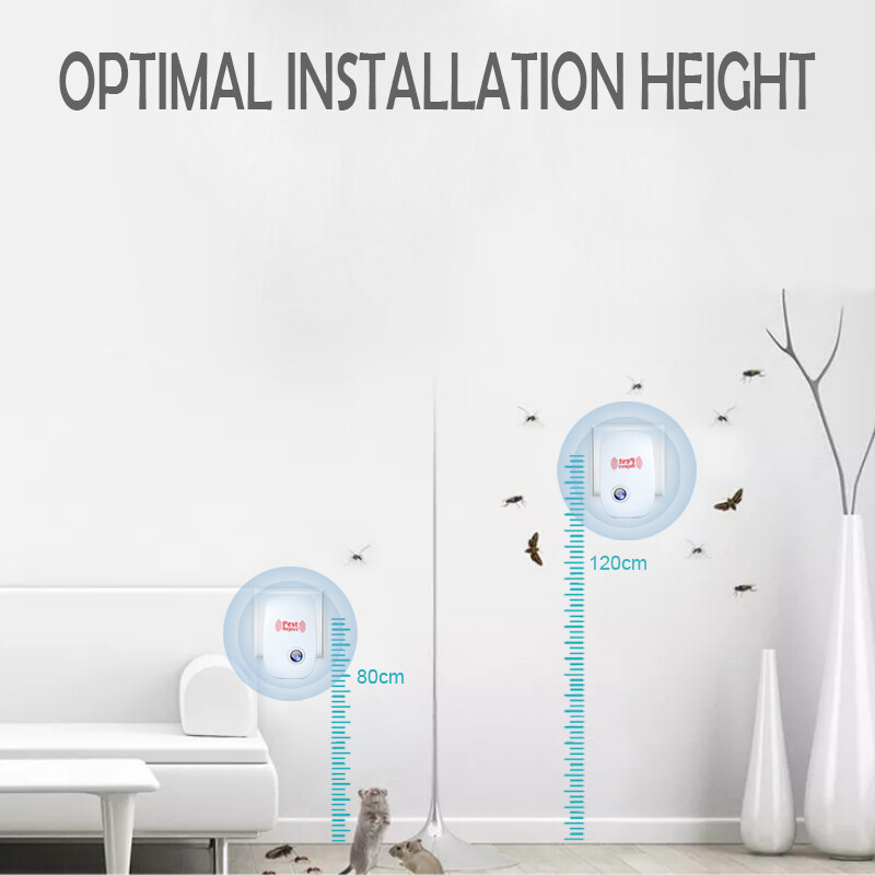 3Pcs Electronic Pest Repeller Ultrasonic Sonic Transonic Bats Rat Mouse Control