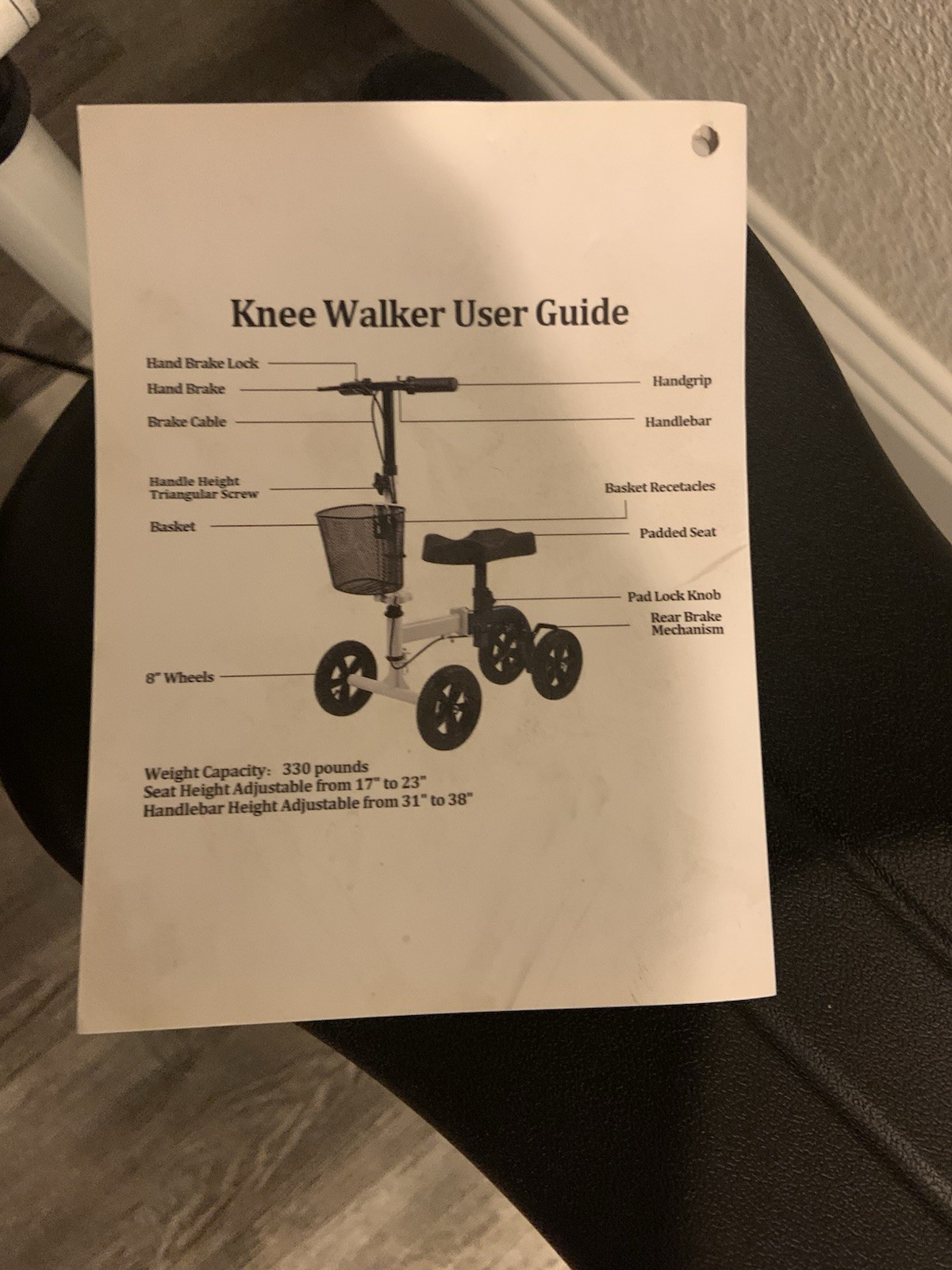 Steerable Knee Walker Economical Knee Scooters