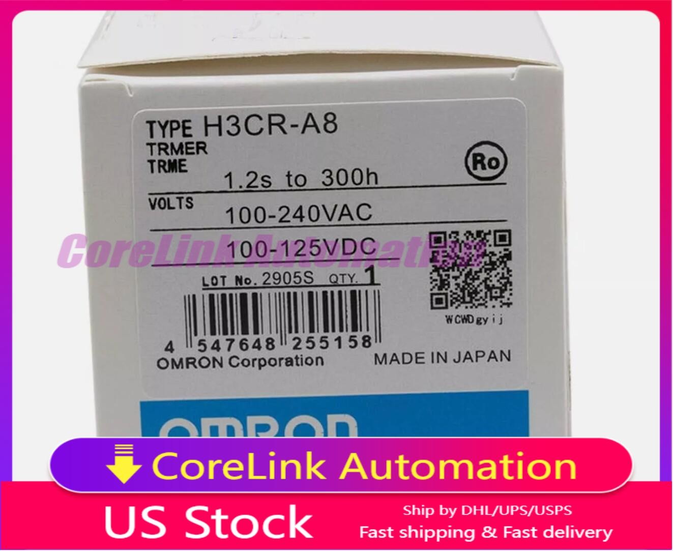New Omron H3CR-A8 Timer Module H3CRA8 One