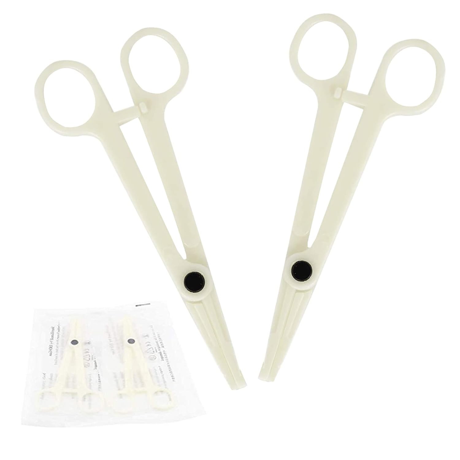 WZPB Disposable Piercing Clamps - 25Pcs Forceps size 1