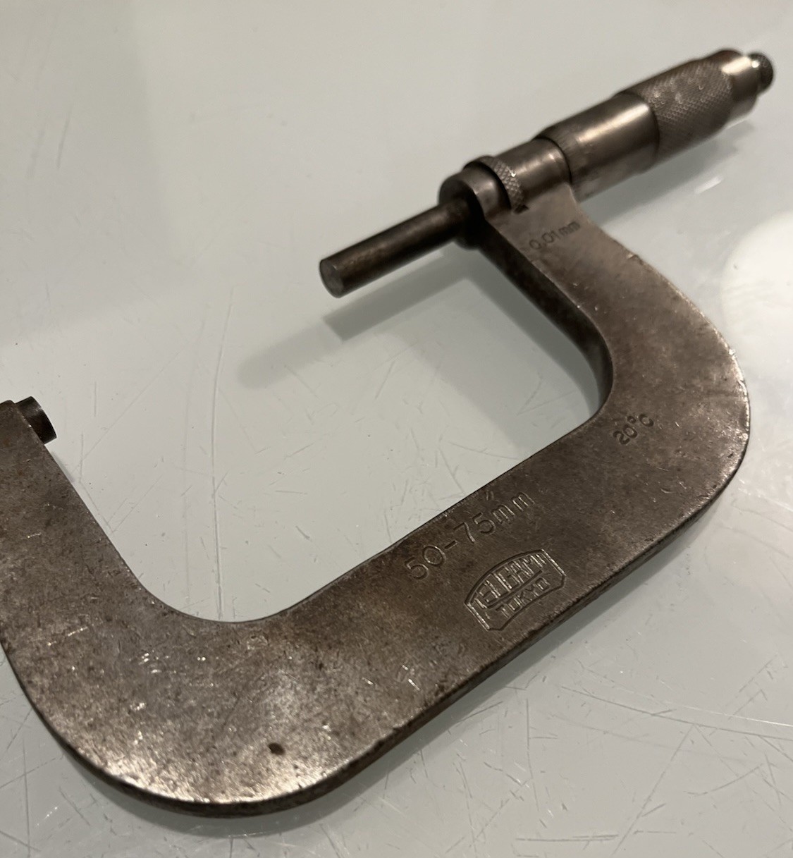 Micrometer 50-75mm 0.01mm M 200 75-271 Made In Japan - Tsugami Tokyo Vintage