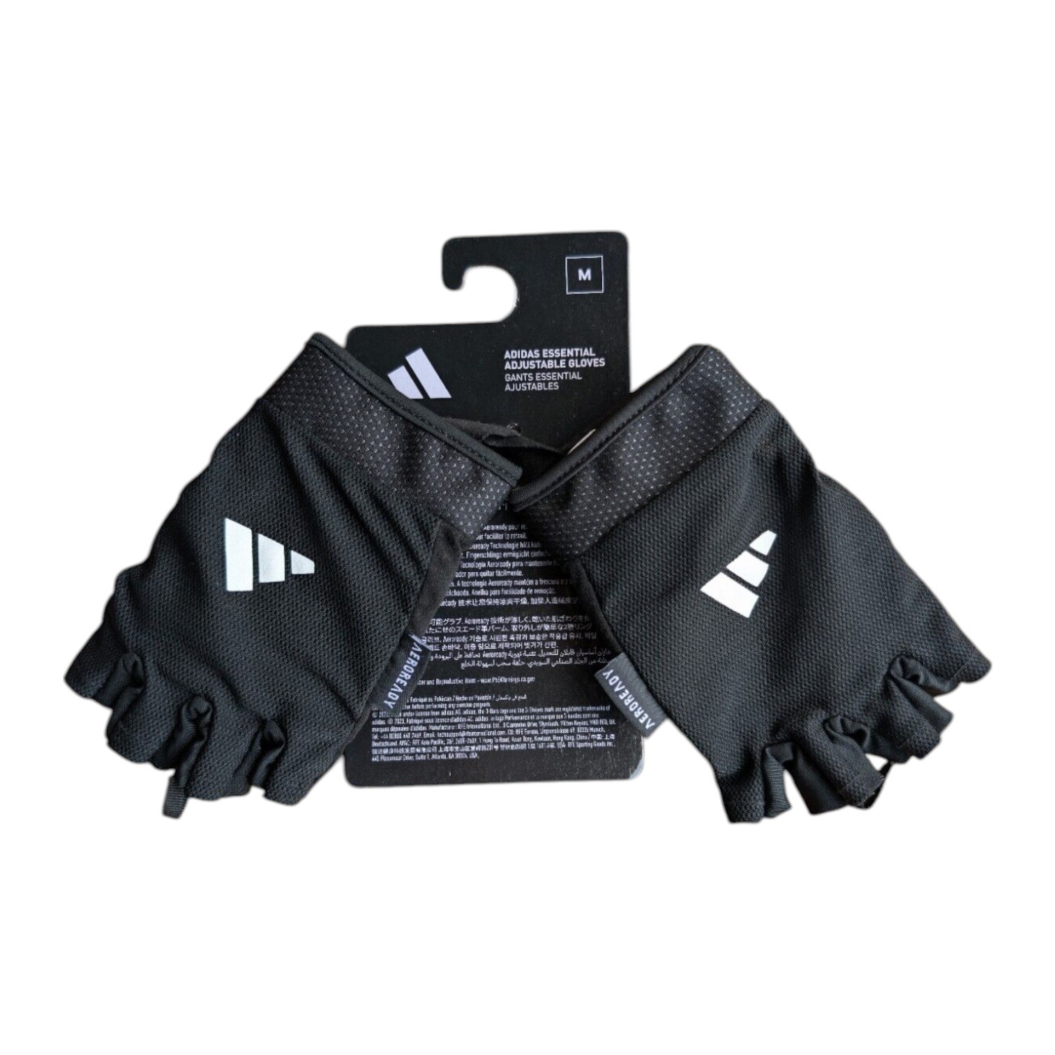 Adidas Weightlifting Gloves Size M Half Finger Gym Training AEROREADY NWT