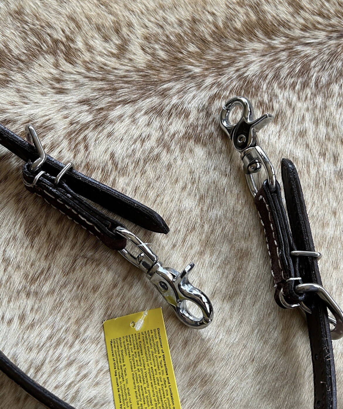 Genuine Natural Roughout Leather Western Wither Strap For Breast Collar