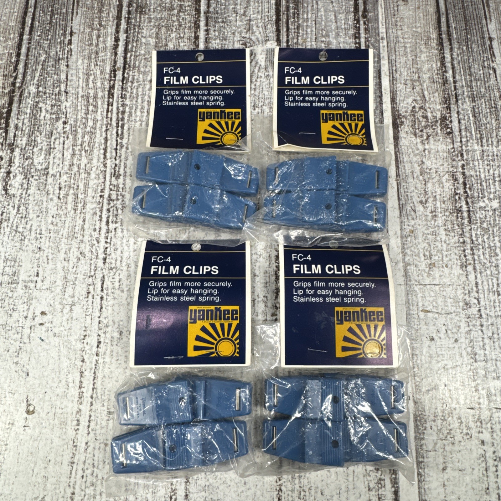 Lot Of 16 Yankee FC-4 Film Clips Blue NOS