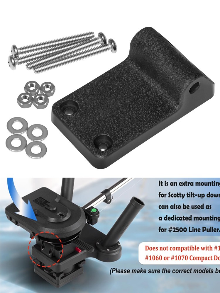 Scotty Downrigger Tilt-Up Mounting Bracket 1023 for 1080-1116&2500,Not 1050/1060
