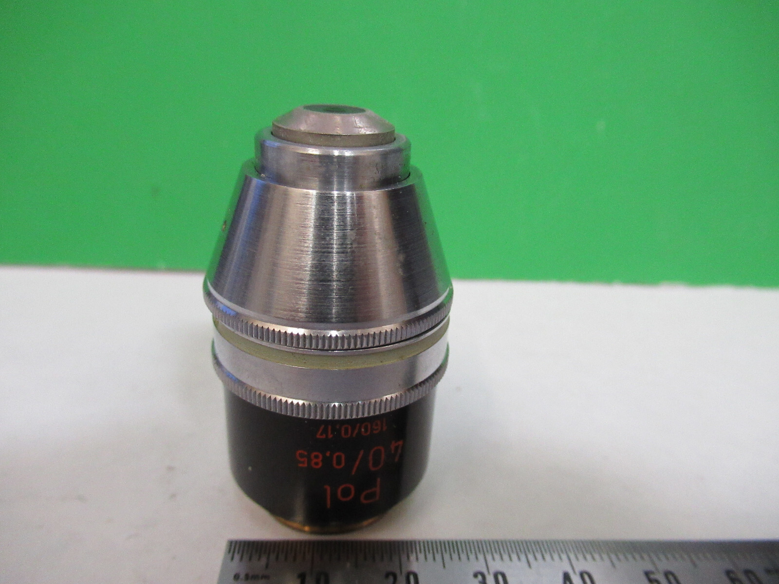 ZEISS OBJECTIVE POL 40X /160 POLARIZATION MICROSCOPE PART AS PICTURED X9-B-43