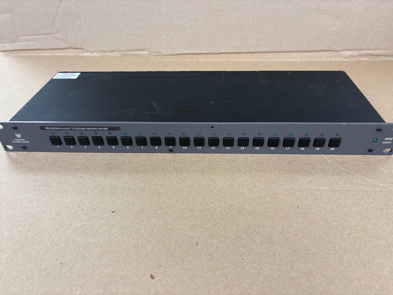 Wohler ARS-42D 20-Input Switchable Audio Router, Very Good Condition