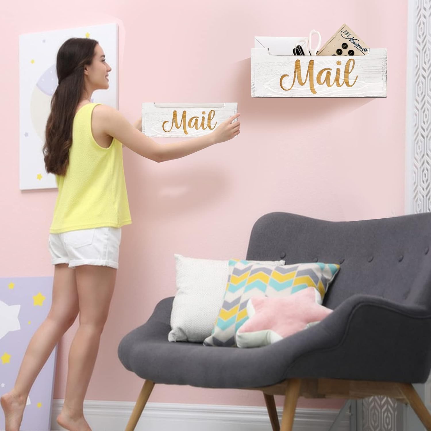 Mail Holder Countertop Mail Organizer Countertop Mail Holder Box Desk Letter