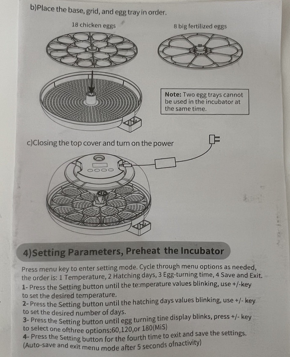 (20)18 Egg Incubators for Hatching Eggs, Automatic Egg Turning and Humidity Cnt