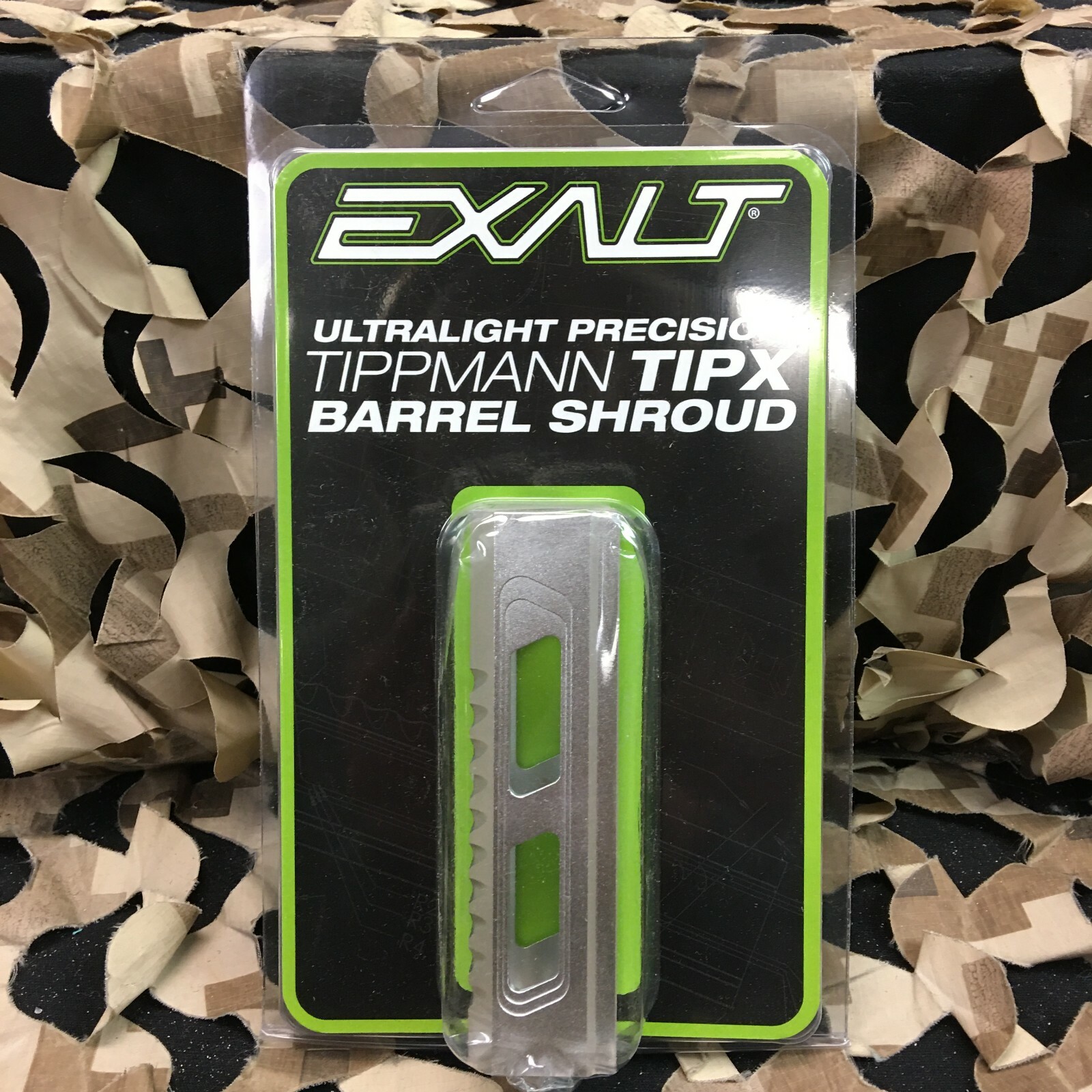 NEW Exalt Tippmann TiPX Precision Barrel Shroud - Silver