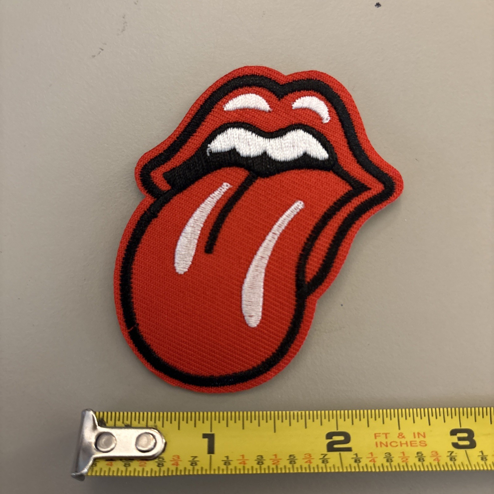 Rolling Stones Smaller Logo (Iron on patch) Punk/Rock/Metal/Music/Art