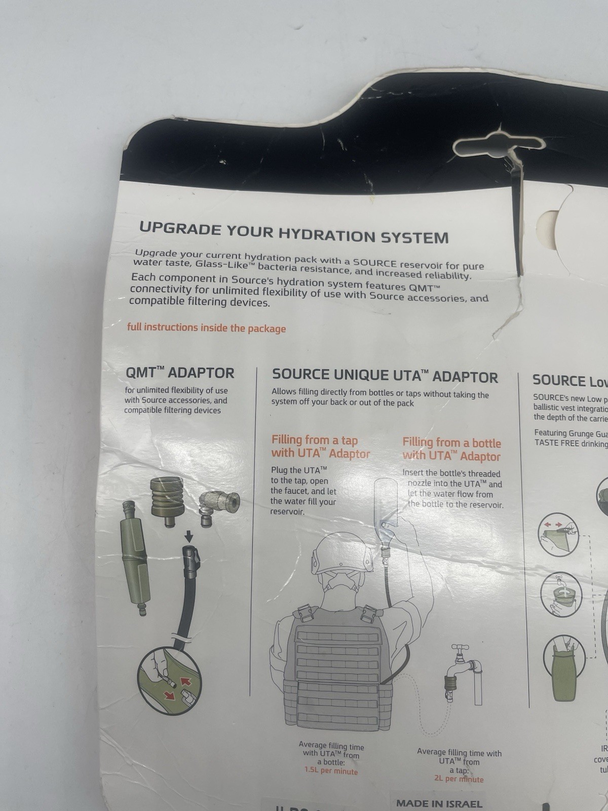 Source Tactical ILPS 3L Hydration Bladder Widepac 100oz Low Profile