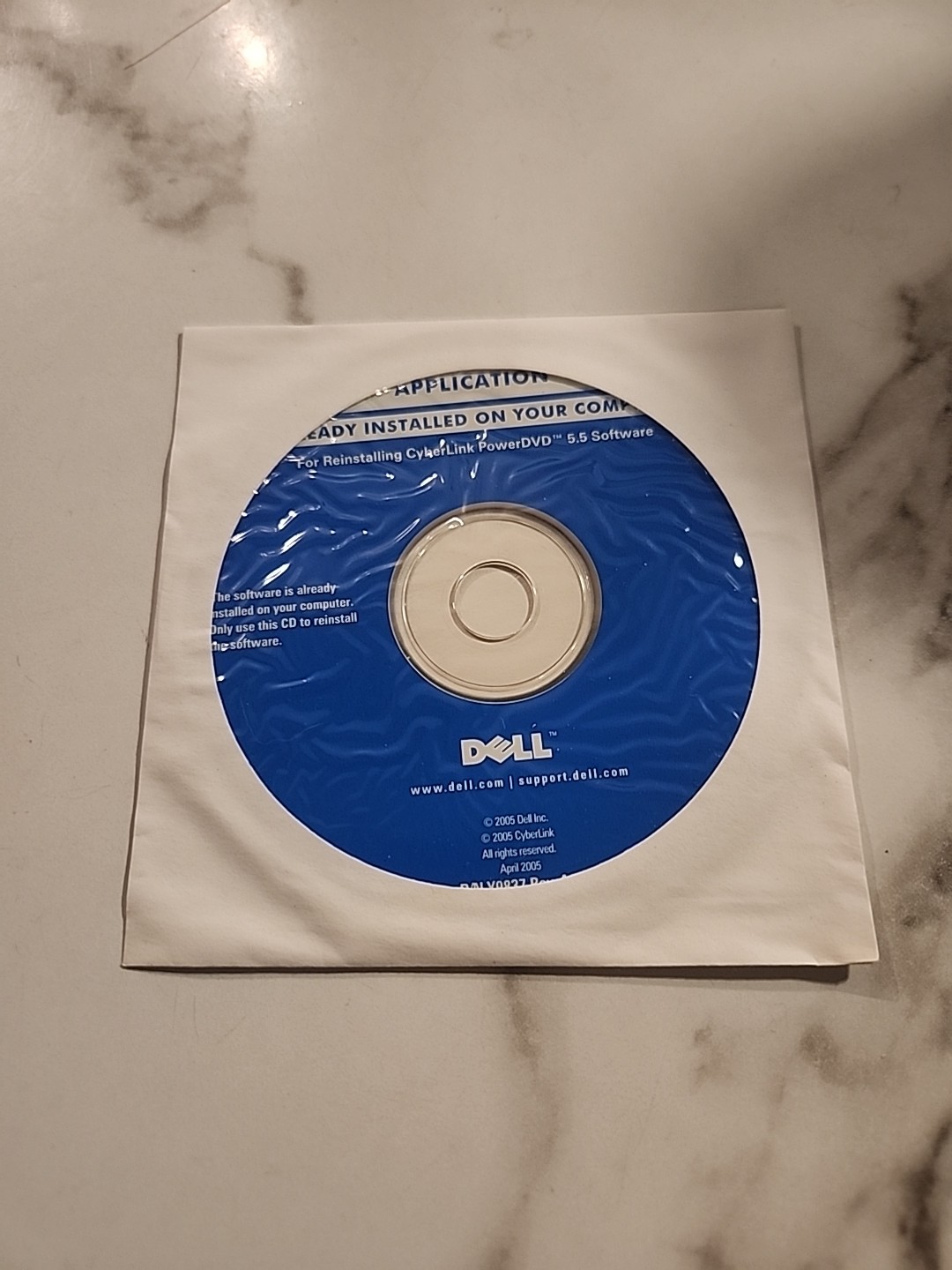Dell Application Reinstalling Cyberlink PowerDVD 5.5 Software BRAND NEW CD