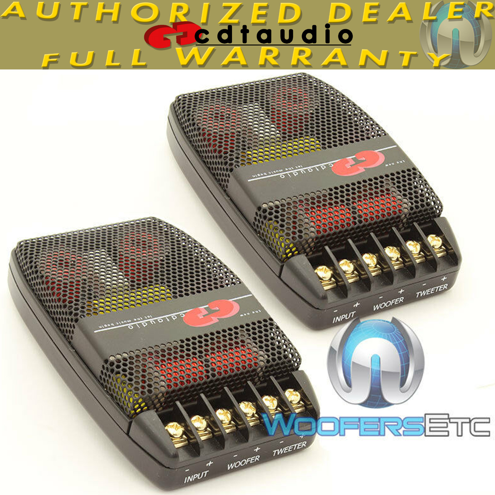 SATNET 450 CDT AUDIO 2-WAY CROSSOVERS FOR COMPONENT SPEAKERS MIDS TWEETERS NEW