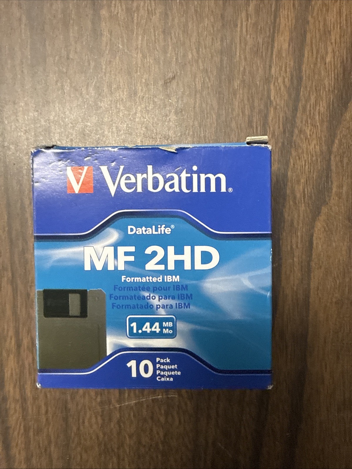 Verbatim DataLife Diskettes MF 2HD IBM Formatted 3.5" 1.44MB 9 Pack #87410 90mm