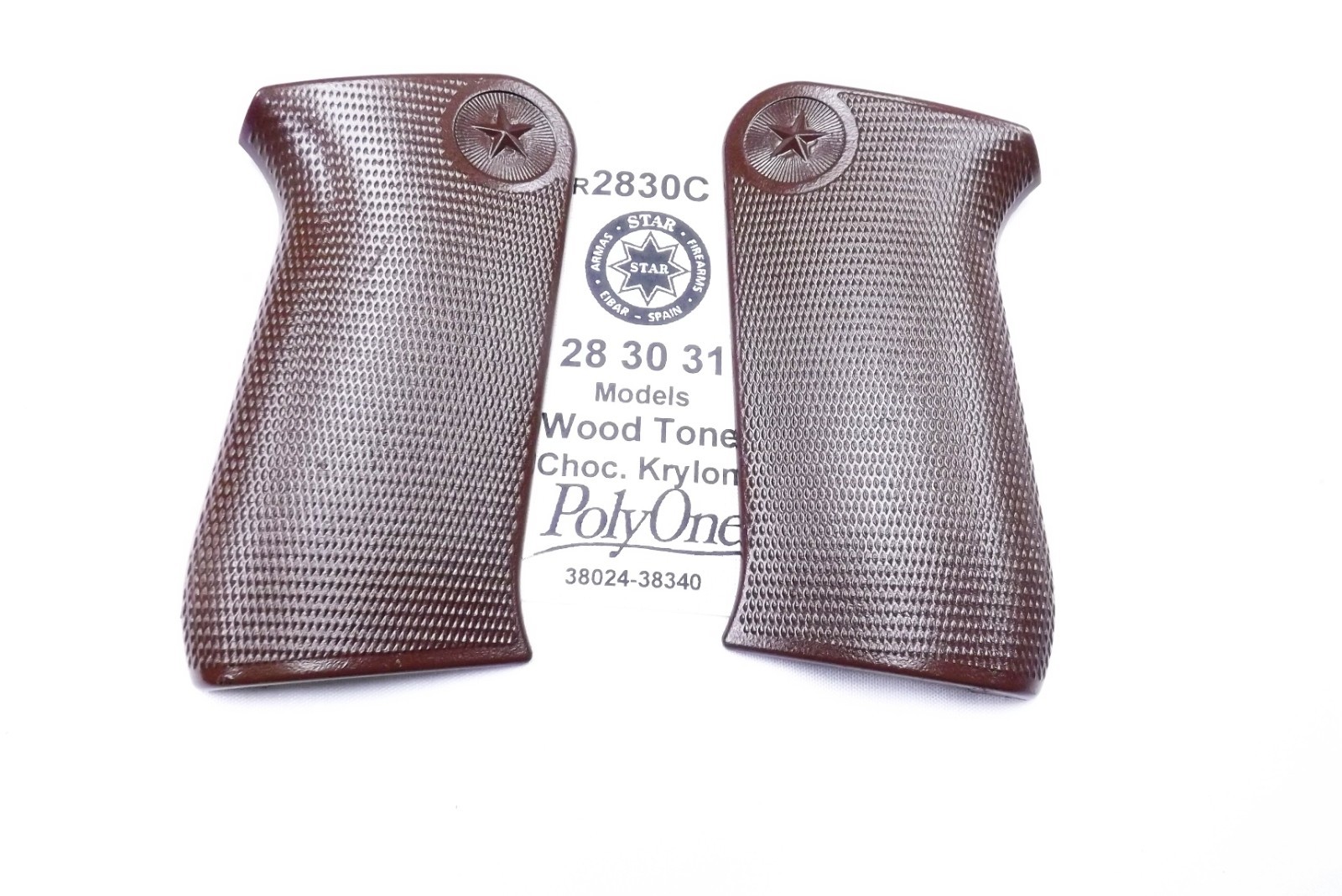 Wood Tone Grips fit Star models 28 30 30M 30PK 31 31P 31PK Pistols Hard Krylon