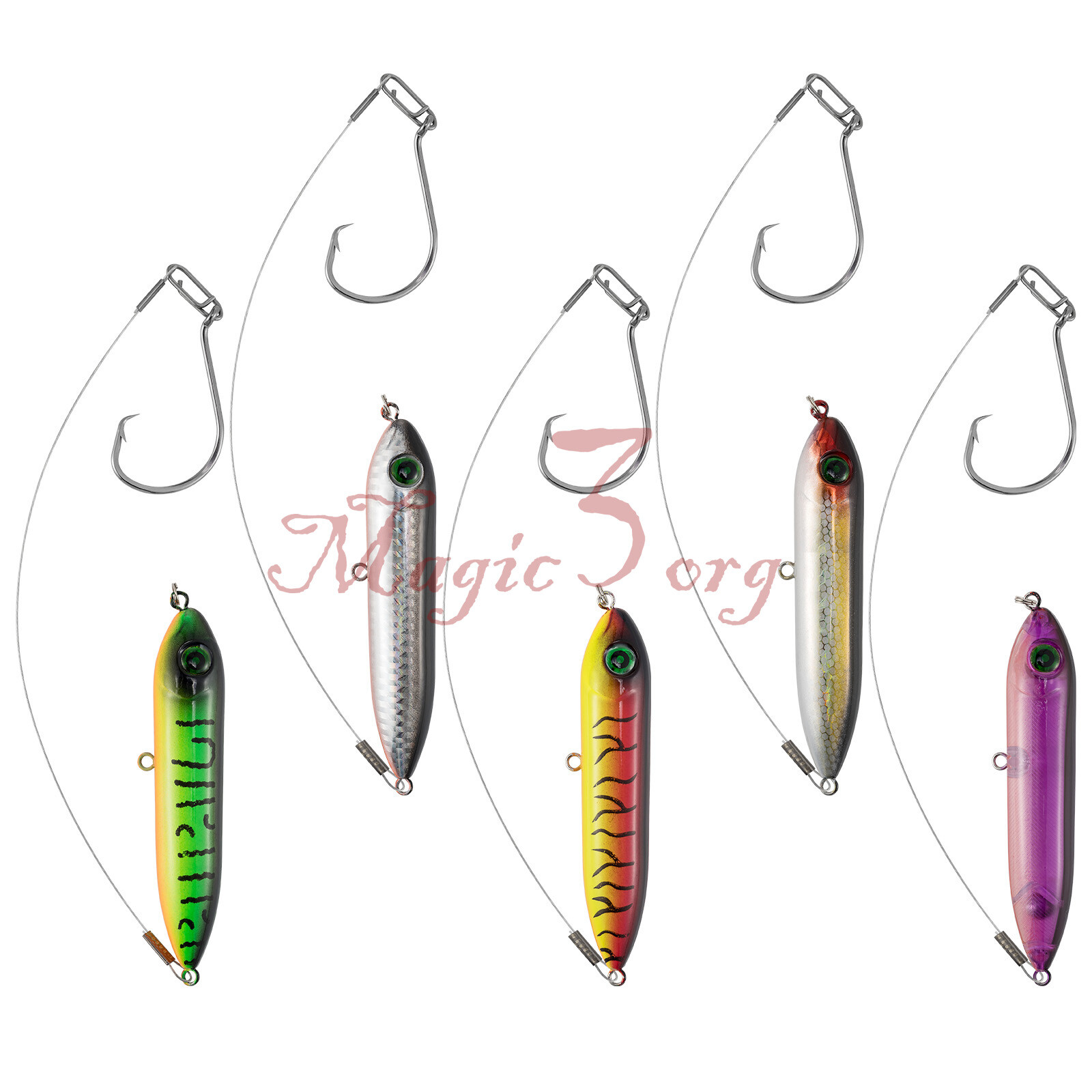5pcs Catfish Float Rigs Demon Dragon Catfish Rattling Line Float Santee Cooper