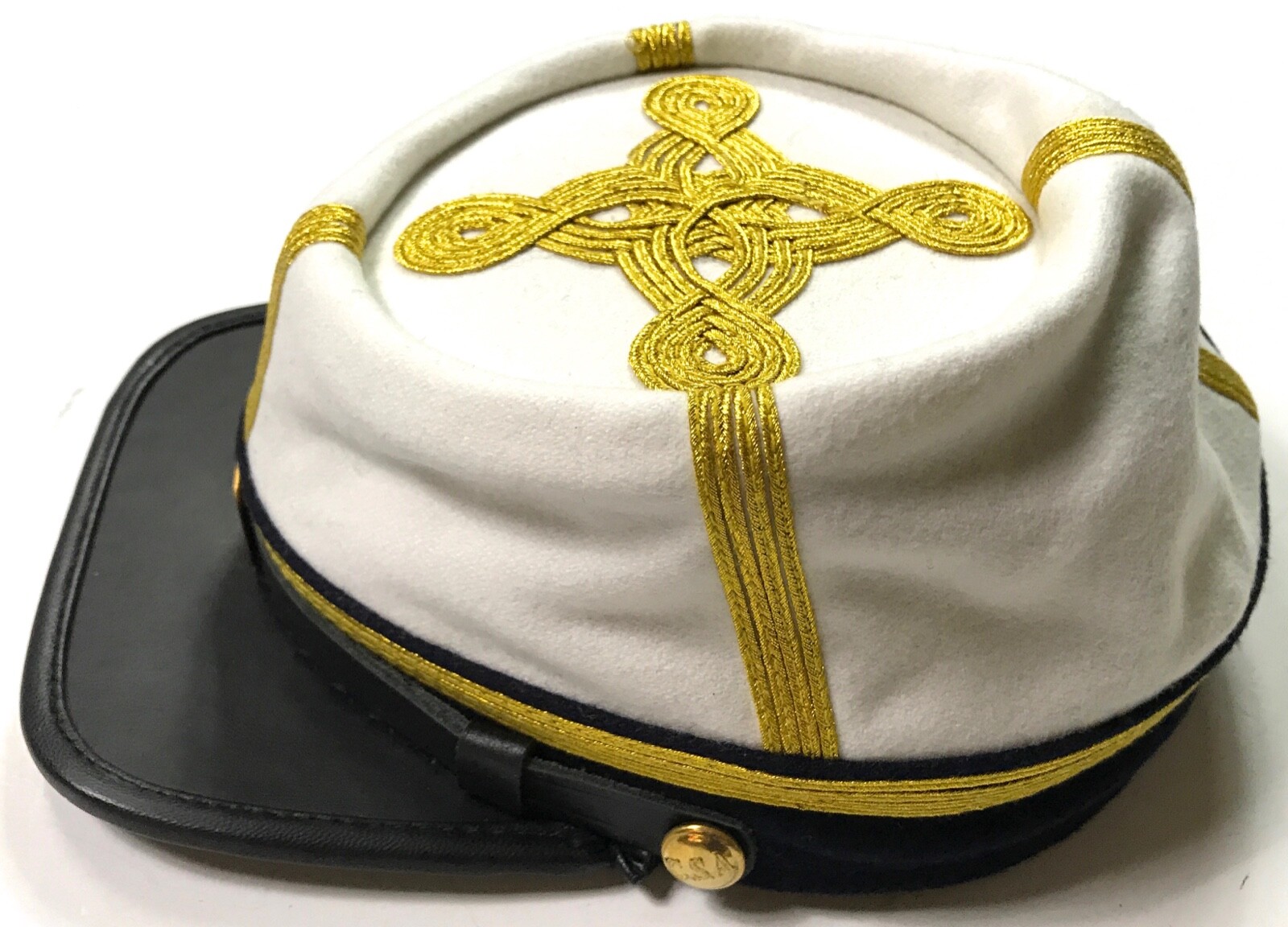 CIVIL WAR CONFEDERATE CS GENERAL CAVALRY OFFICER KEPI FORAGE CAP-MEDIUM
