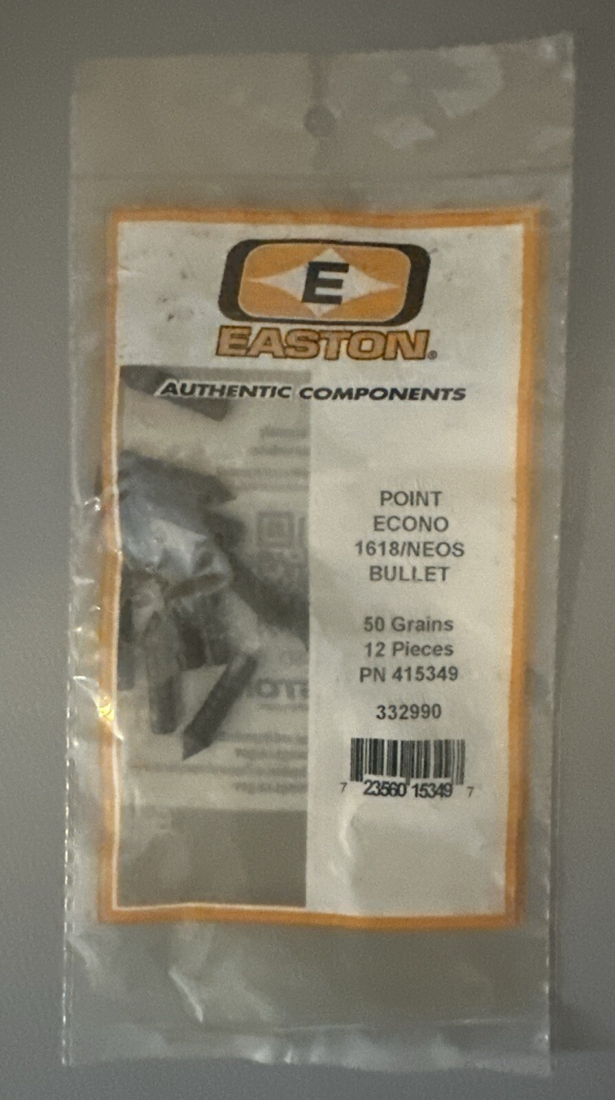 Easton Authentic Components Archery Bow Point Econo Bullet #1618 50 Grain 12 pcs