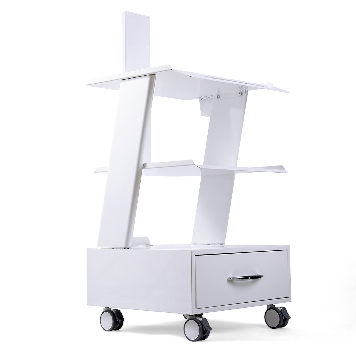 Dental Mobile Rolling Cart Mouth Sweeping Trolley & Drawer & Power Socket