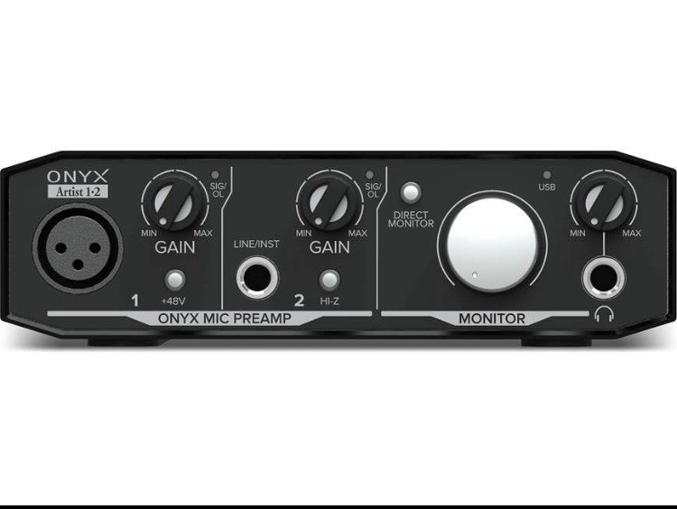 Mackie Onyx Artist 1.2 2x2 USB Audio Recording Studio Interface