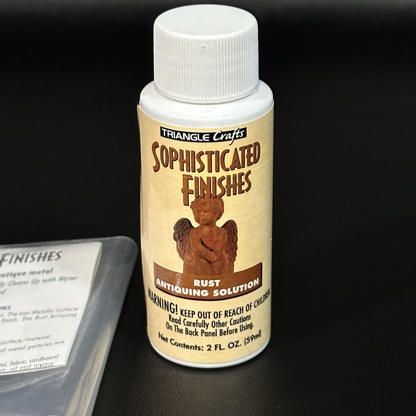 Triangle Coatings Sophisticated Finishes Rust Antiquing Solution 2 FL OZ Bottle