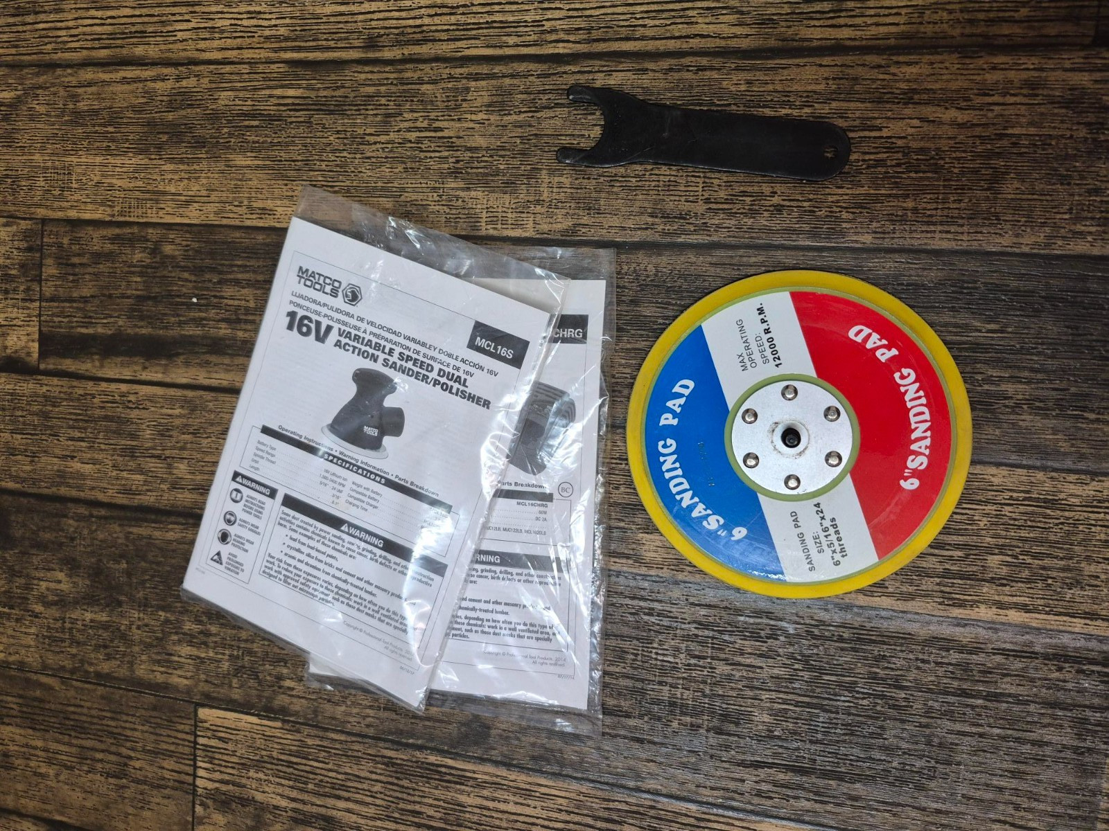 Matco Tools 16V INFINIUM SANDER / POLISHER KIT