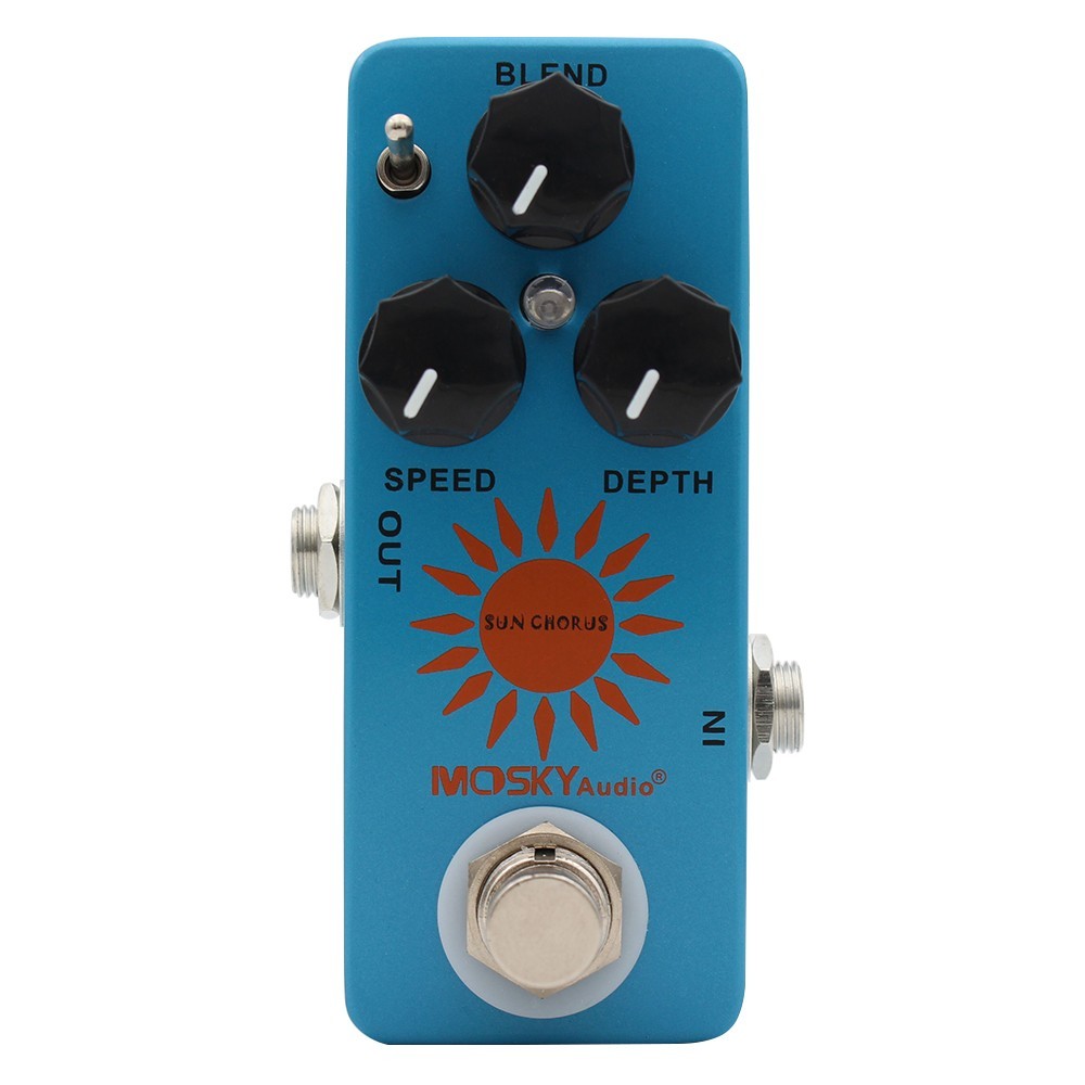 Sun Chorus Mosky Blend Speed Depth Guitar Effects Pedal True bypass