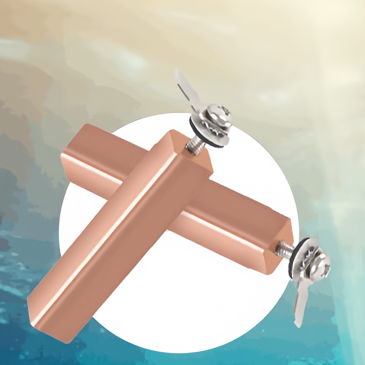 Swimming Pool Copper Electrodes Fits Power Ionizer Chamber, Replace Electrodes