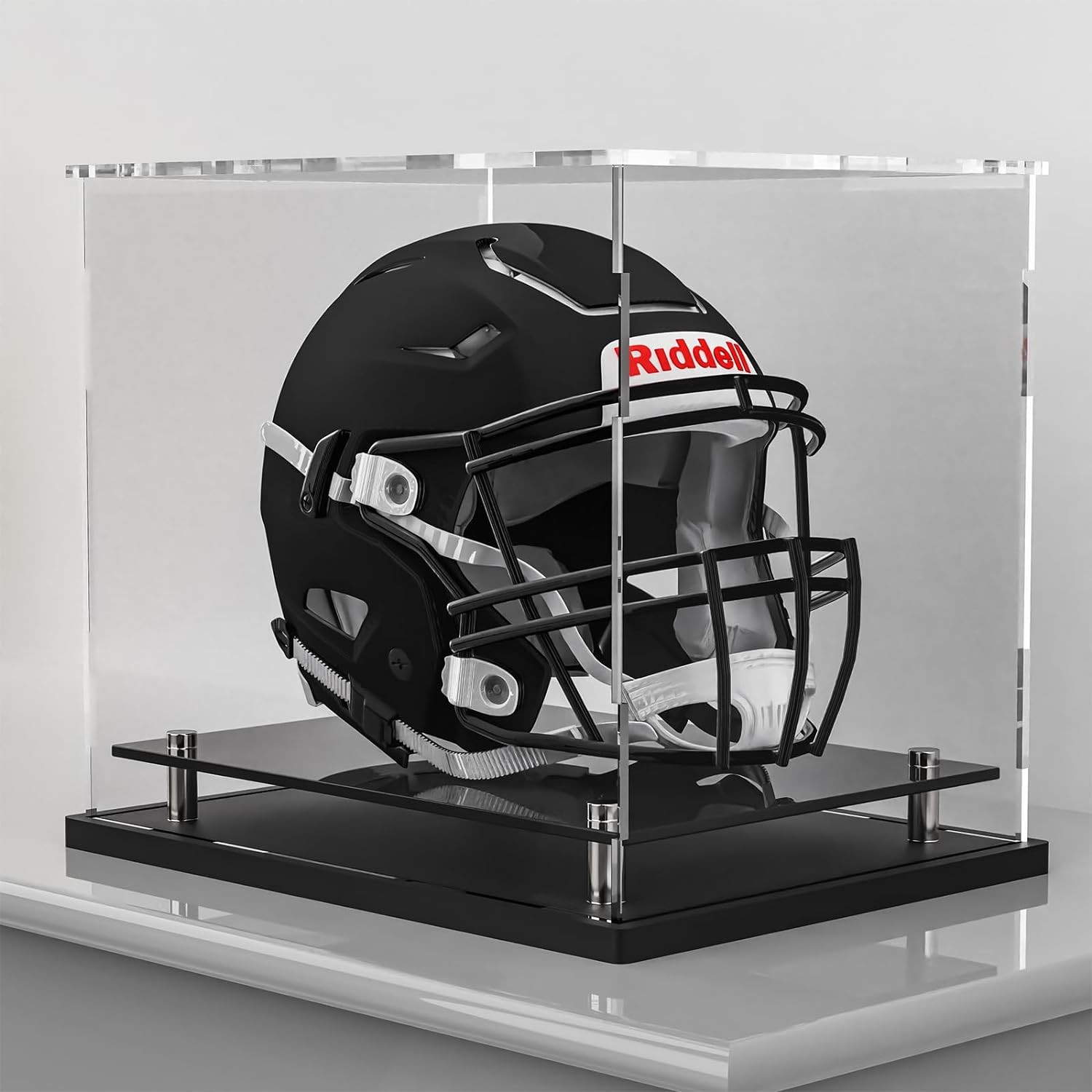 Football Helmet Display Case Full 14.2x11x12.6 inch;Football Helmet, Clear