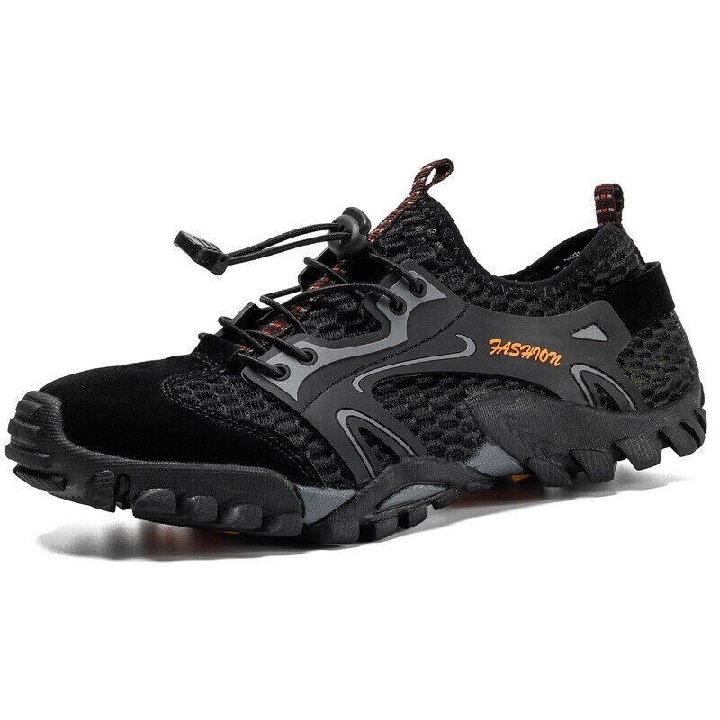Mens Waterproof Quick Dry Athletic Non-slip Hiking Sports Shoes Outdoor Sneakers
