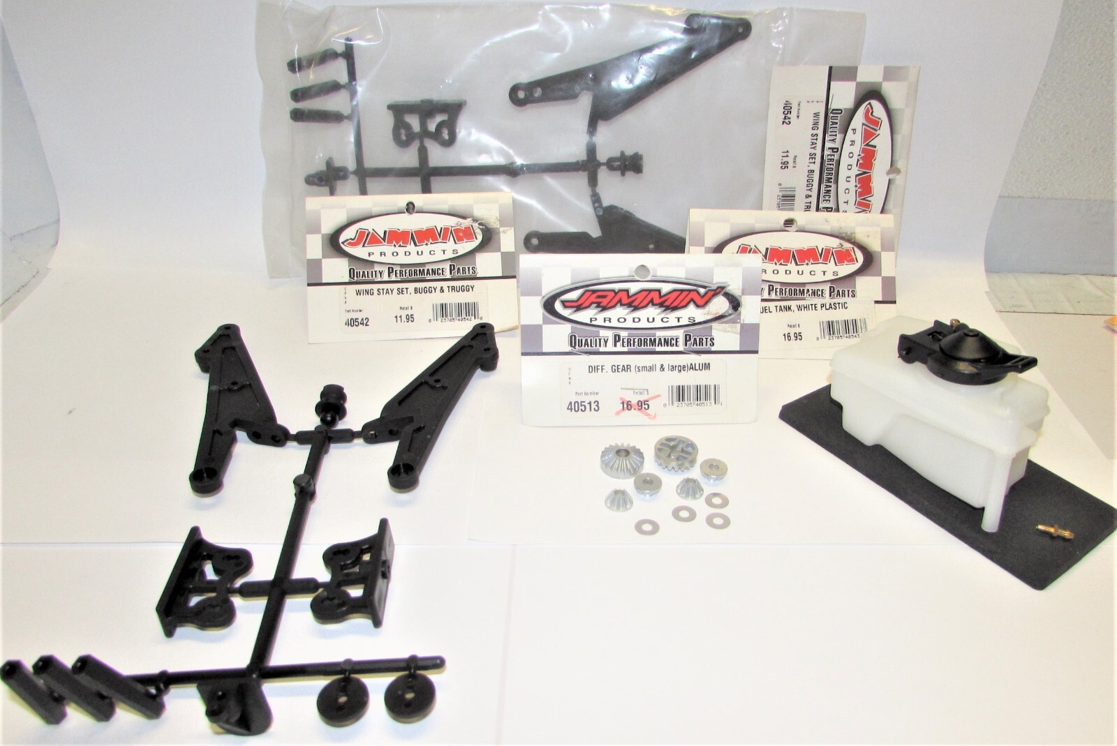 NEW Vintage OFNA Jammin X1CR FuelTank LOT with Wing Support/Internal Diff Gears