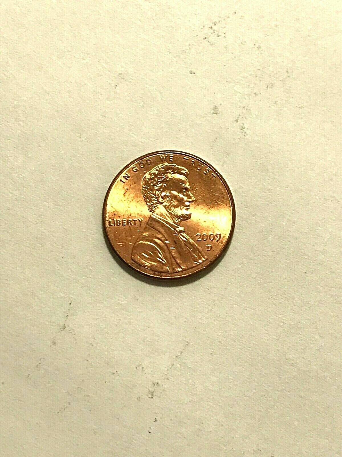 2009 D Lincoln Cent - Log Cabin -Red