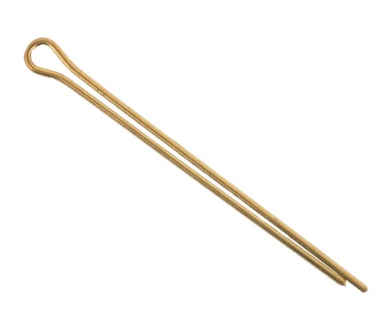 Cotter Pin 1/8 x 2-1/2 Brass Plain (100 Pieces)