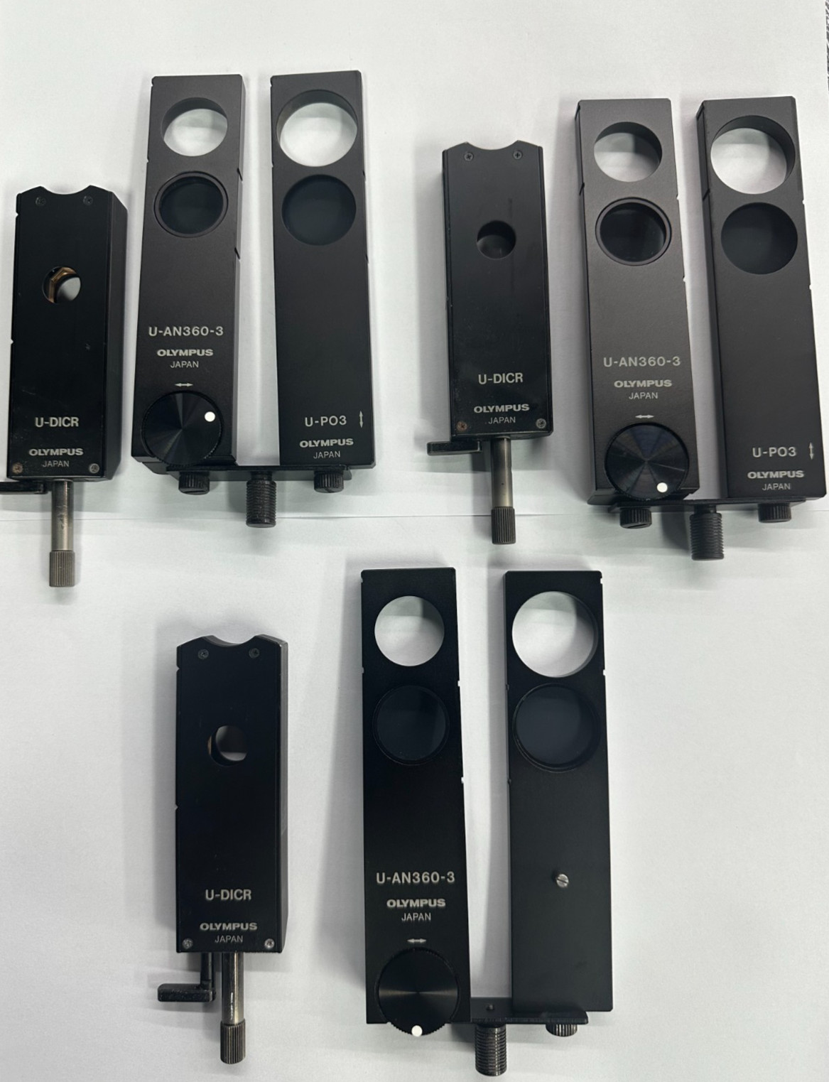 Olympus / Evident Normarski DIC Prism U-DICR set (with U-AN360, U-PO)