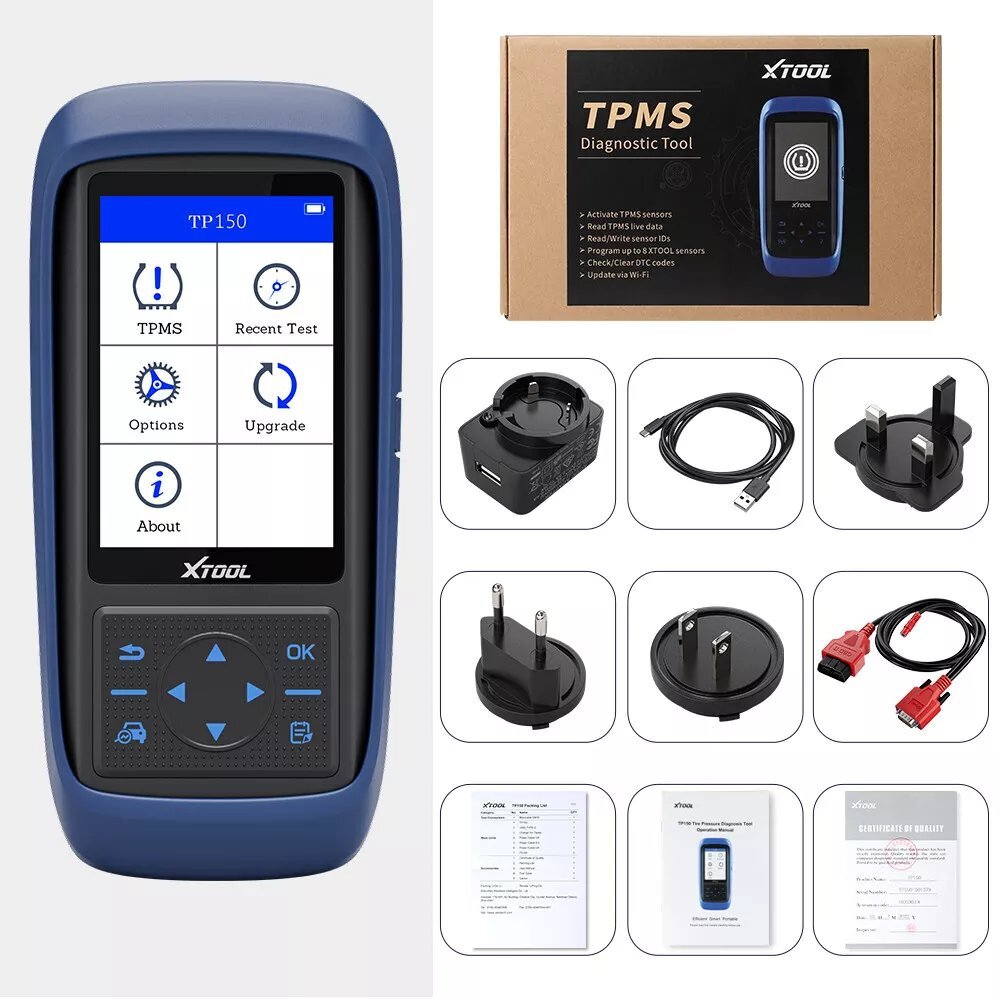 XTOOL TP150 TPMS Programmer Sensor Relearn Activate Tire Pressure Light Reset